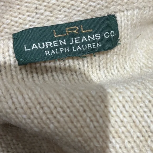 Lauren Ralph Lauren Wool-Blend Preppy Cardigan (no size). - Picture 4 of 4